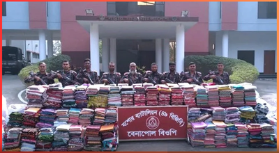 Contraband worth crores seized during search of SA transport in Benapole
